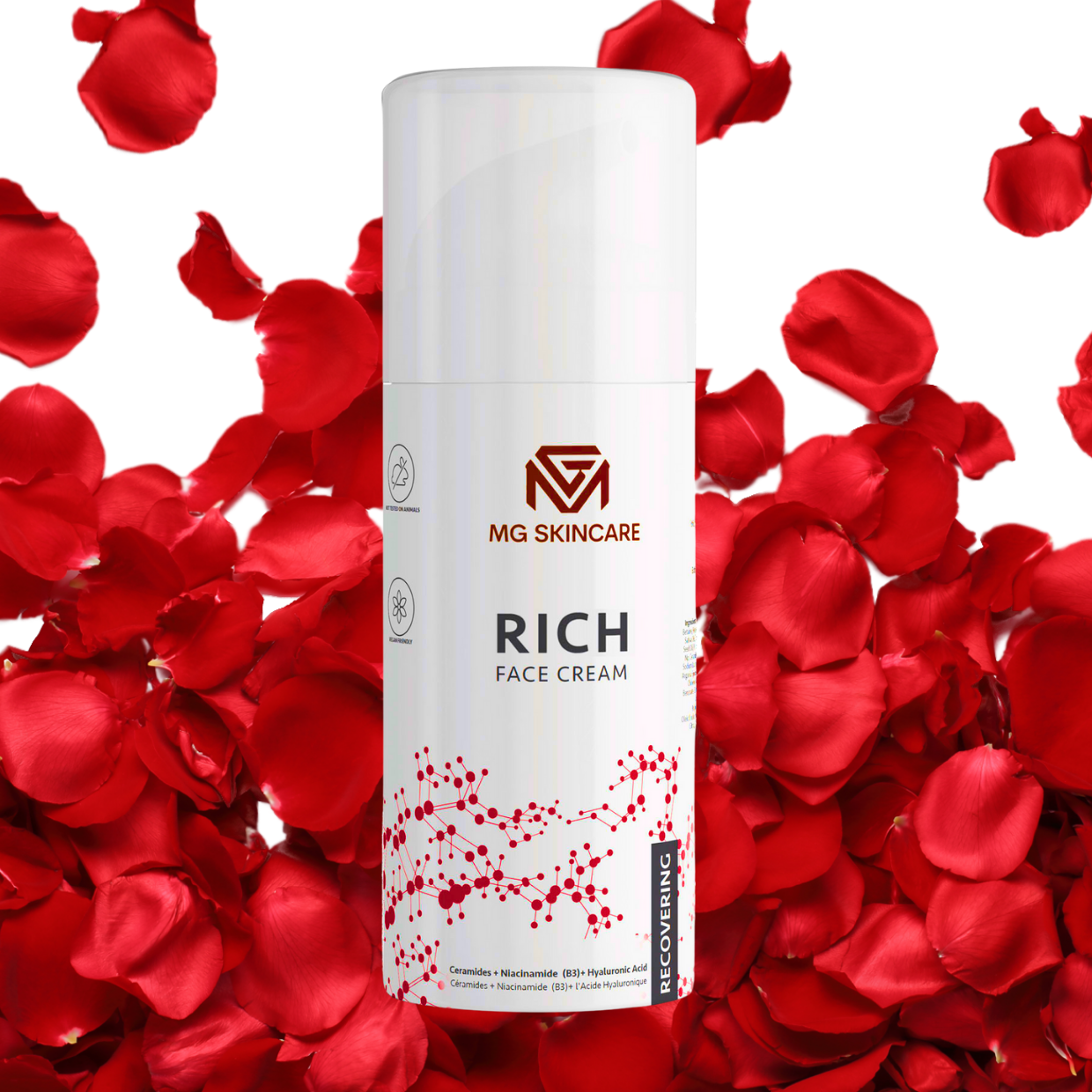 Rich Face Cream with B3 - Niacinamide - Avena Oil & Healing Oils - Image 4
